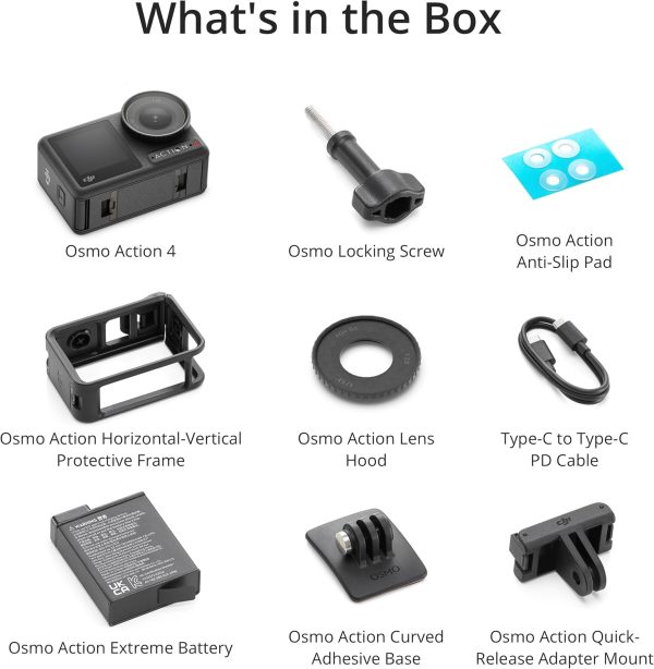 DJI Osmo Action 4 Standard Combo, 4K/120fps Waterproof Action Camera with a 1/1.3-Inch Sensor, Stunning Low-Light Imaging,10-bit & D-Log M Color Performance, Long-Lasting 160 Mins, Outdoor Camera - Image 7