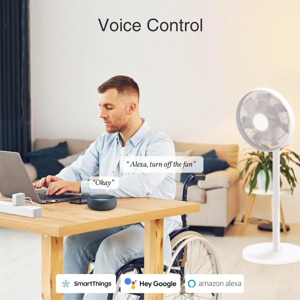 Plug Power Strip, 3 USB (30W Fast Charging) and 6 Individually Controlled Outlets, WiFi Surge Protector Works with Alexa & Google Home, Energy Monitor, 7.18 ft Mountable Flat Plug, 2A1C - Image 2
